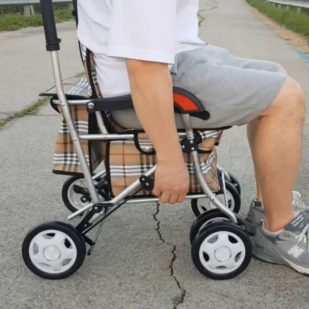 보행보조용의자차 어르신보행기 할머니유모차 이미지 7