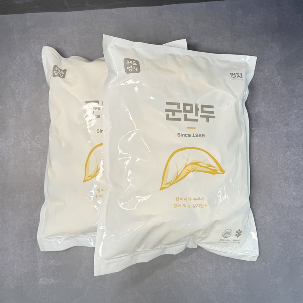 엄지식품 군 만두 튀김 분식 만두 고기, 1.3kg, 1개 : 연주푸드