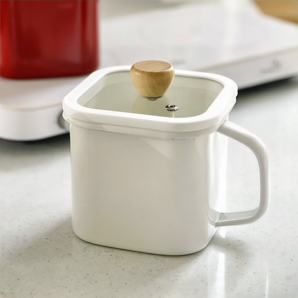 사각 계량눈금 IH인덕션 법랑냄비 멀티팟 범랑 편수 비빔면 짜장 라면 1.4L