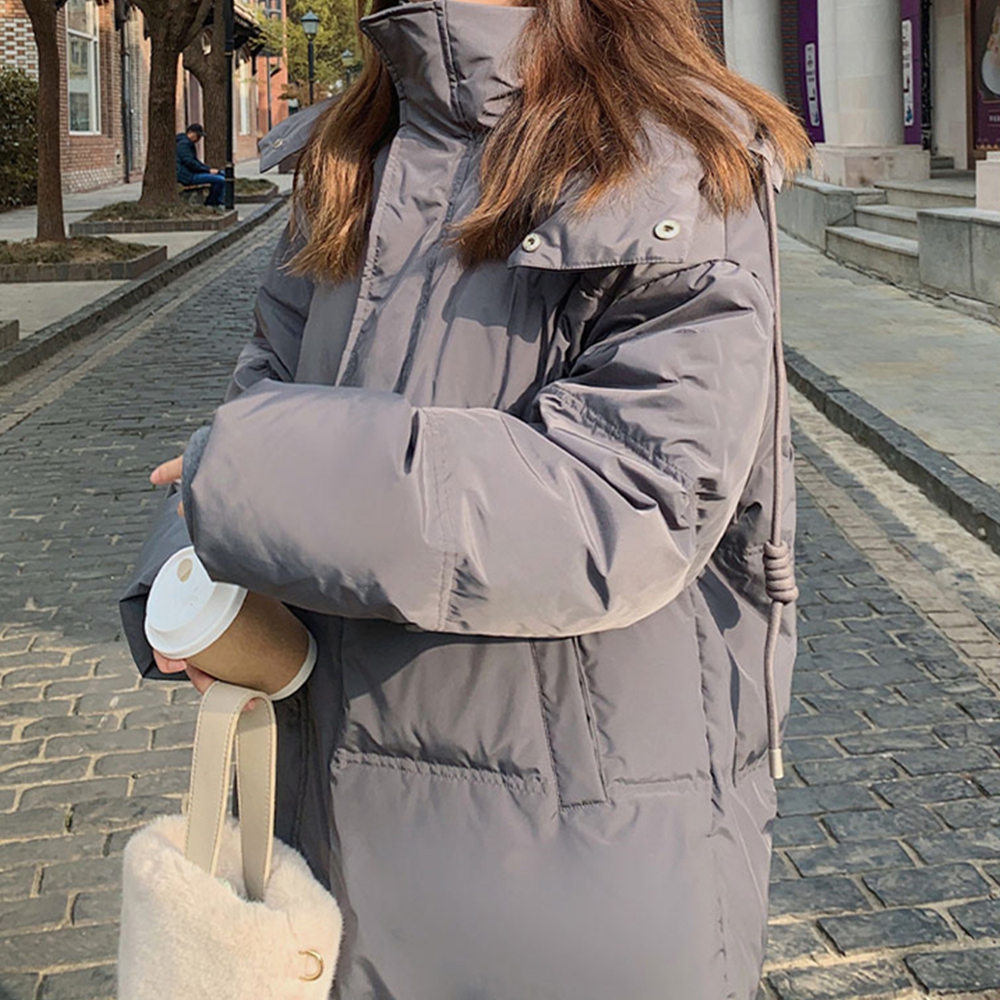 올겨울유행패딩 여성 모자달린 야상 롱롱 패딩 - 상세 이미지 3