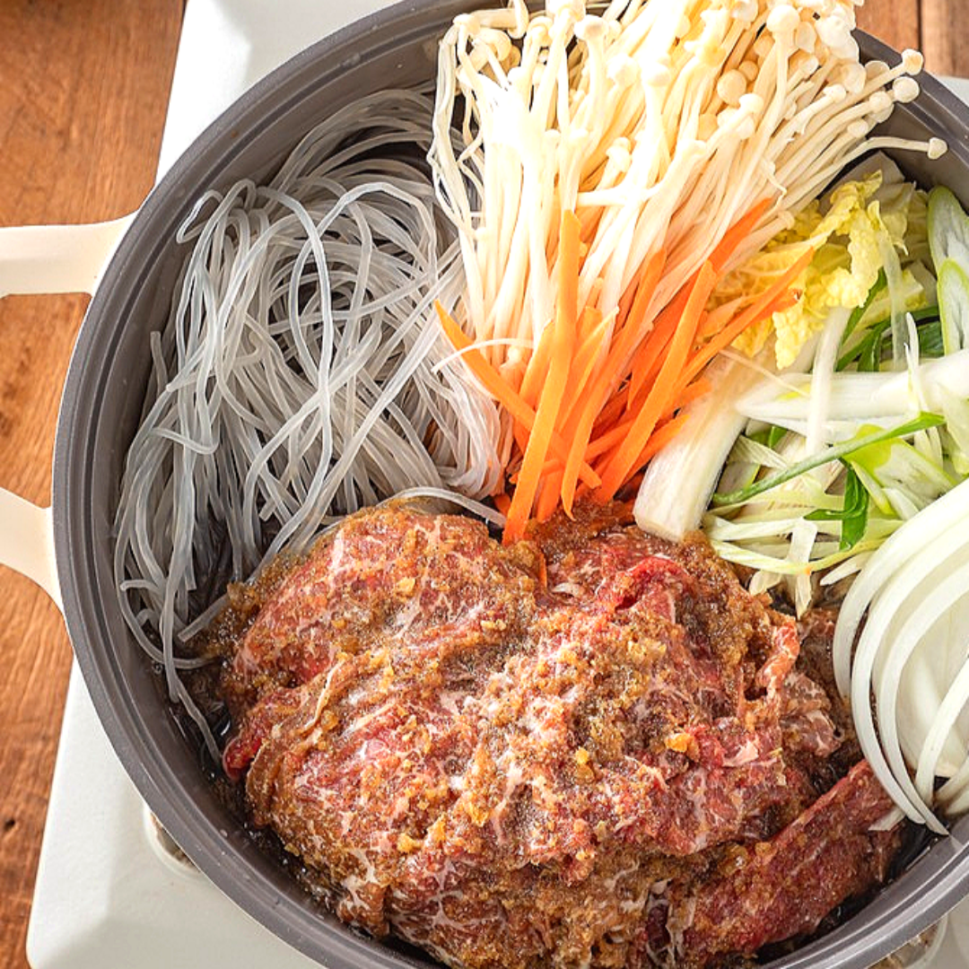 1등급 한우 소불고기전골 캠핑 밀키트 국물요리