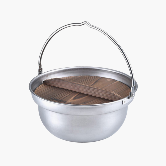 유니프레임 전골 냄비 26cm 뚜껑 세트 타키비 나베 스테인레스 팟