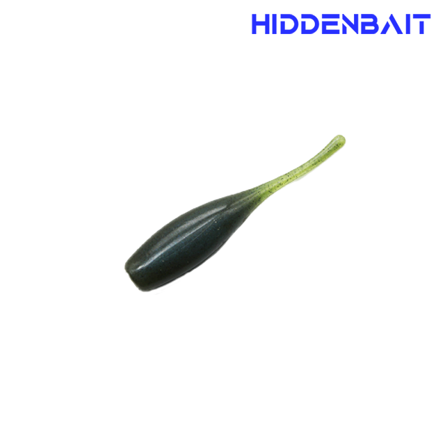 히든베이트 파시티 고비중 배스웜 우럭웜 루어낚시 소프트웜 H001 DARK BLACK, 8cm - 상세 이미지 3