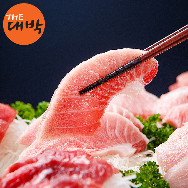 해동과 손질이 필요없는 참치회 슬라이스 참다랑어 뱃살