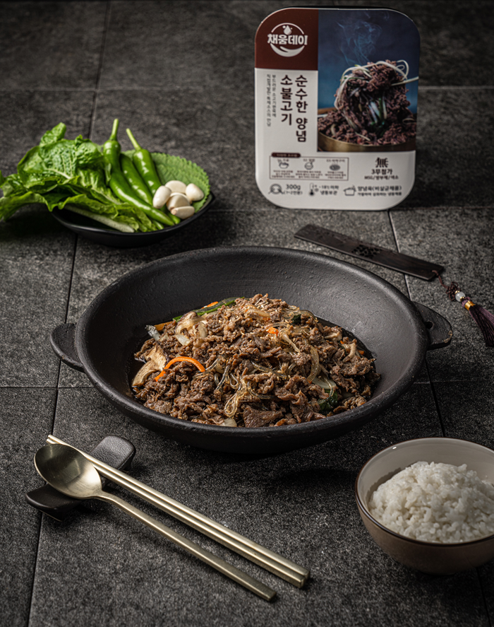 채움데이 양념 소불고기 300g 간장불고기 반찬 캠핑 음식 언양 파 - 상세 이미지 2