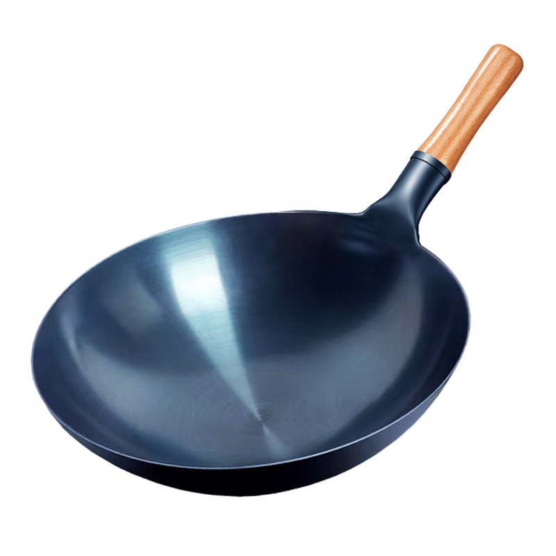 무쇠 웍 중식 주물 궁중팬 업소용 요리용 볶음팬 북경식 중국집용 프라이팬 기본형 30cm - 상품 이미지