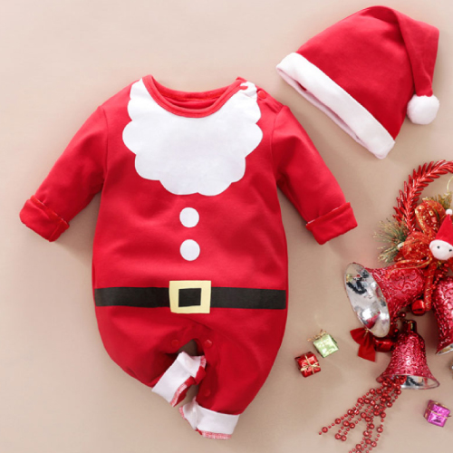 아기크리스마스옷 신생아 크리스마스 아기 산타 바디슈트 실내복 롬퍼 남자 여자 선물