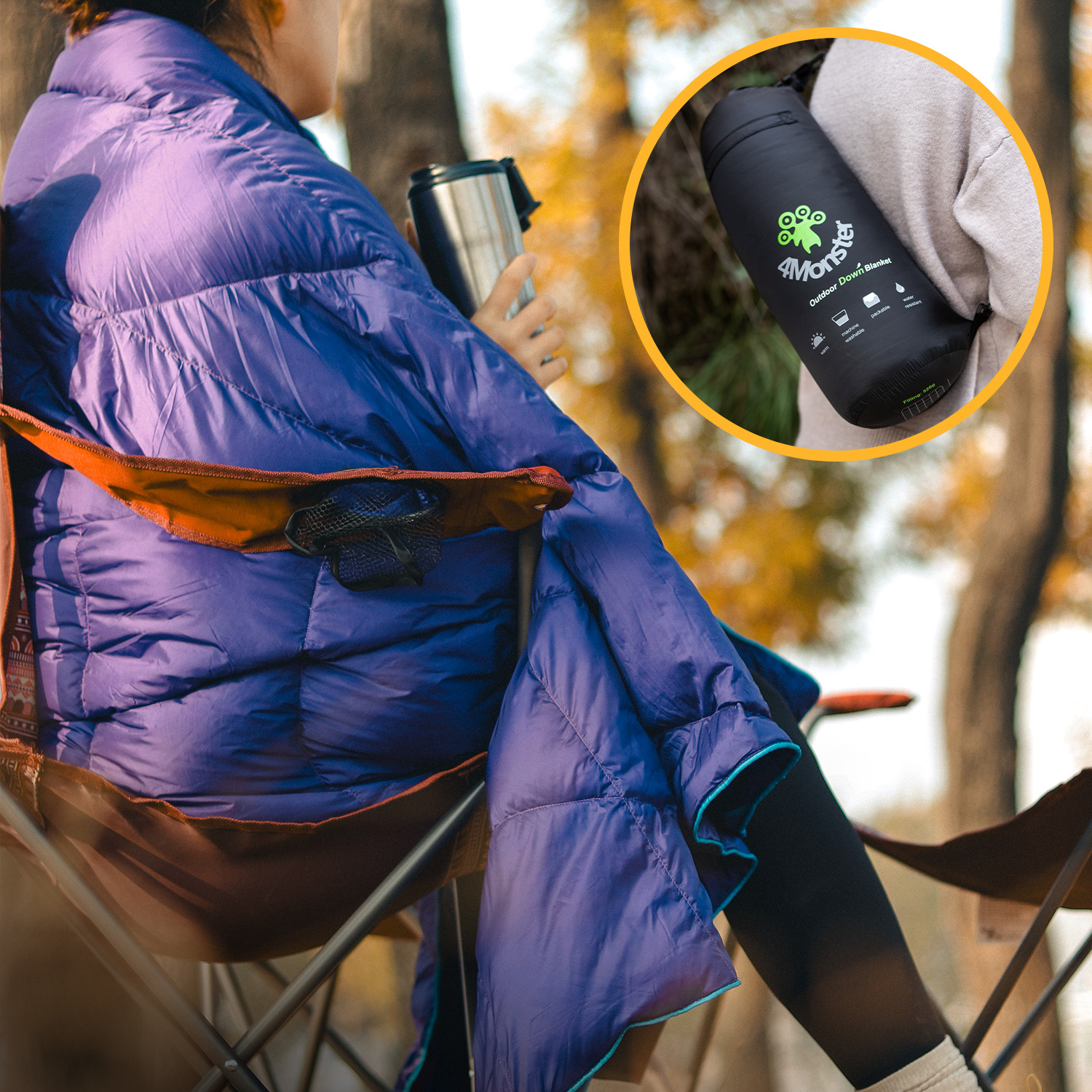 덕다운 캠핑 블랭킷 패딩담요 이불 백패킹 차박 초경량 사계절 다용도 담요