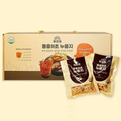 HACCP 동충하초 누룽지 100% 국내산 간편한 숭늉 영양식 식사대용 선물 답례품 - 상품 이미지