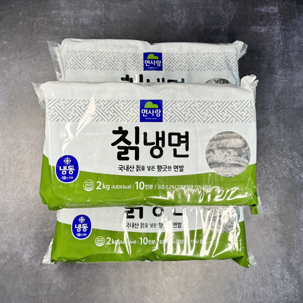 면사랑 칡냉면 사리 물 비빔 냉면 사리 2kg, 6개