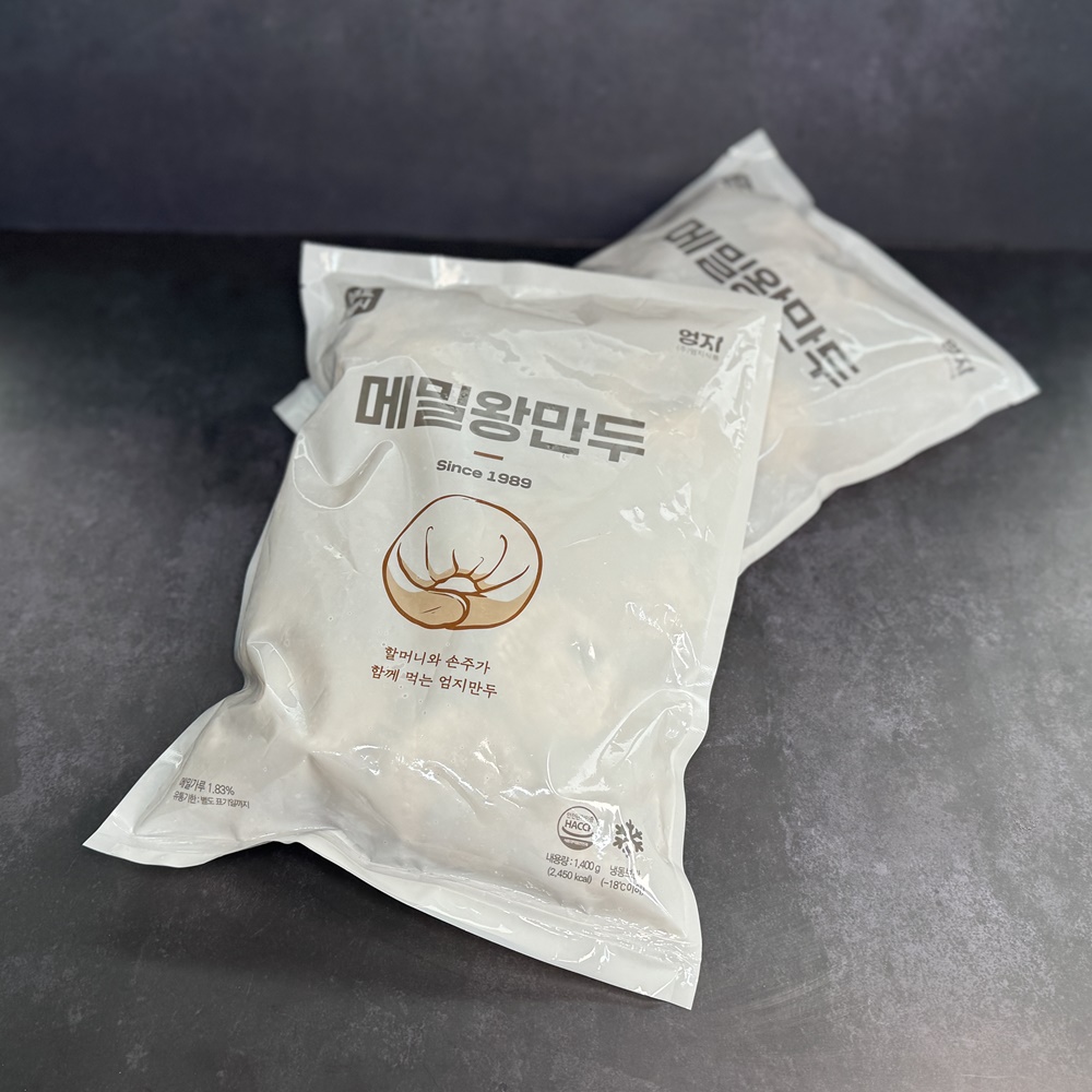 엄지 맛있는 메밀왕만두 업소용 냉동 메밀만두 고기, 1.4kg, 6개 - 상세 이미지 4