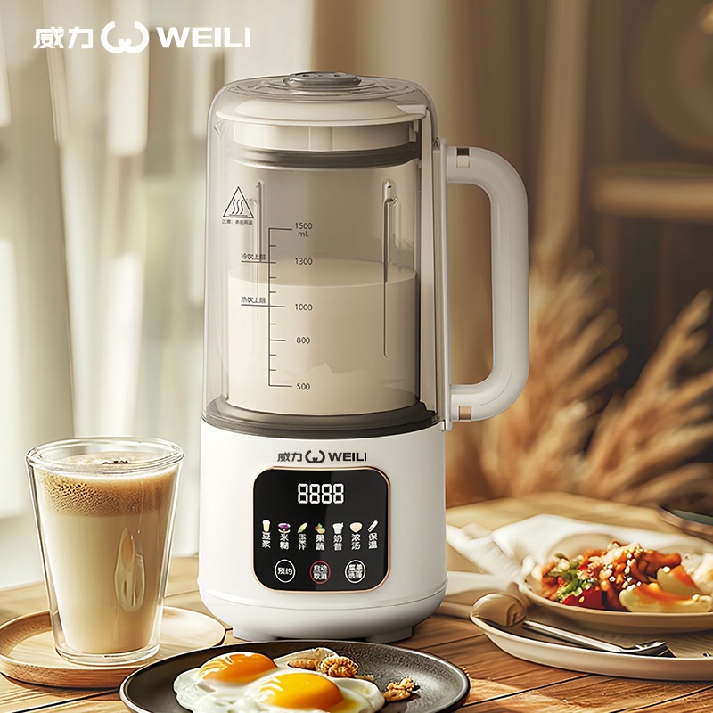 신제품 스마트 두유 기계 대용량 1.5L 필터 프리 저소음