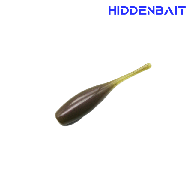 히든베이트 파시티 고비중 배스웜 우럭웜 루어낚시 소프트웜 H001 DARK BLACK, 8cm - 상세 이미지 4