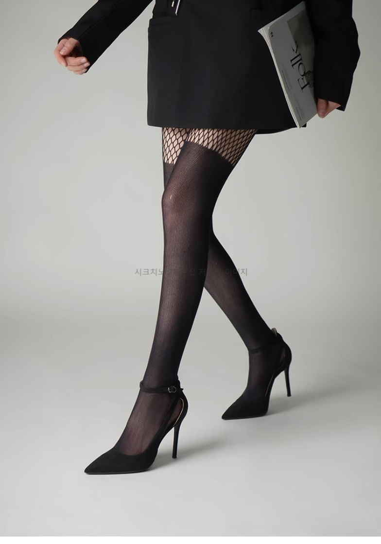 세루카 6,8,10cm 스웨이드 스틸레토 발목 스트랩 힐 1color 상세 이미지 4