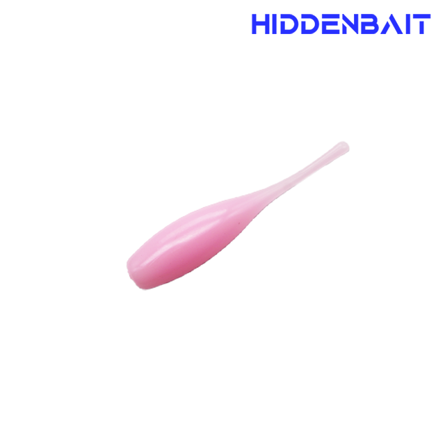 히든베이트 파시티 고비중 배스웜 우럭웜 루어낚시 소프트웜 H008 LIGHT PINK, 8cm - 상품 이미지