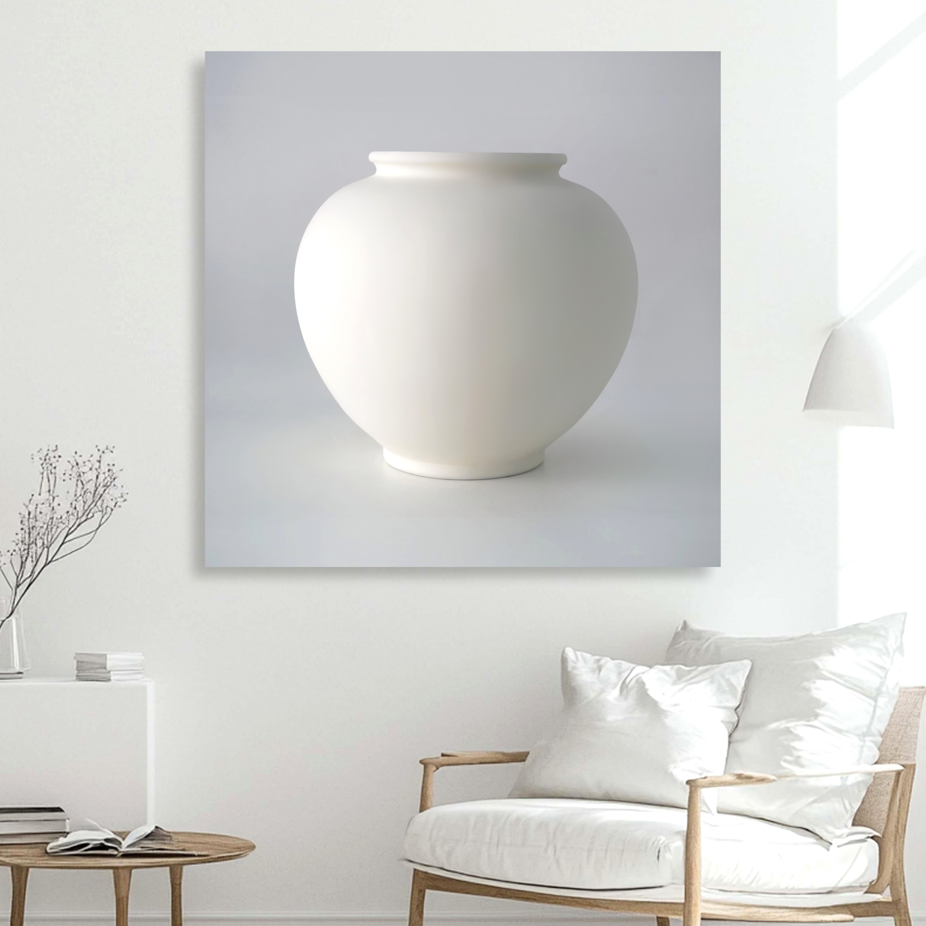 다복 달항아리 80x80cm 액자 복들어오는 그림 거실 인테리어 현관풍수 개업선물 캔버스