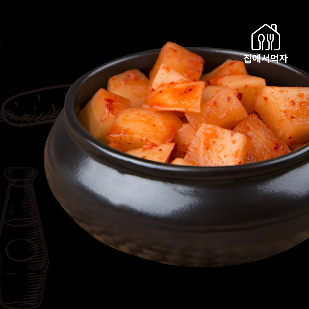 국산 설렁탕 깎 뚜기 깍두기 김치 1kg2kg 업소용 - 상세 이미지 3