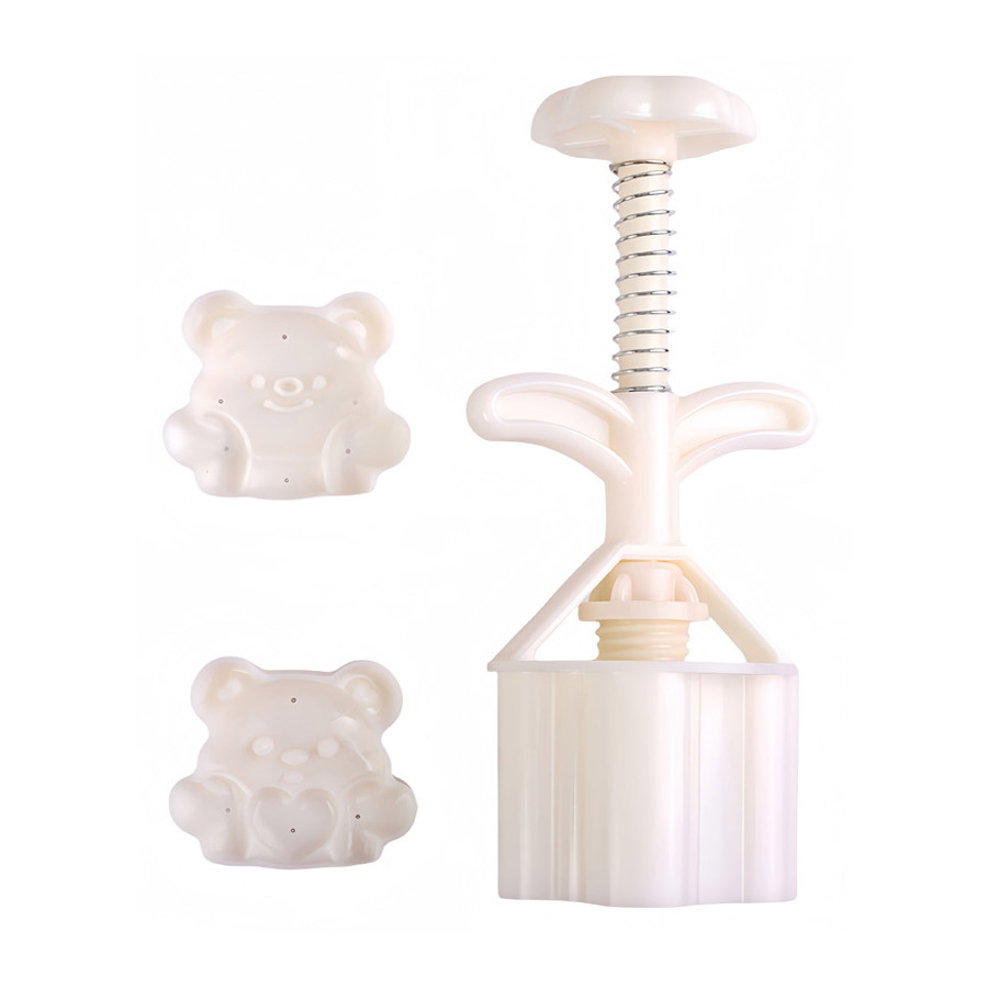 내마음을 받아줘 곰돌이월병틀2종 50g 통통 월병프레스50g 베어 모양 쿠키틀 떡살 - 상세 이미지 2