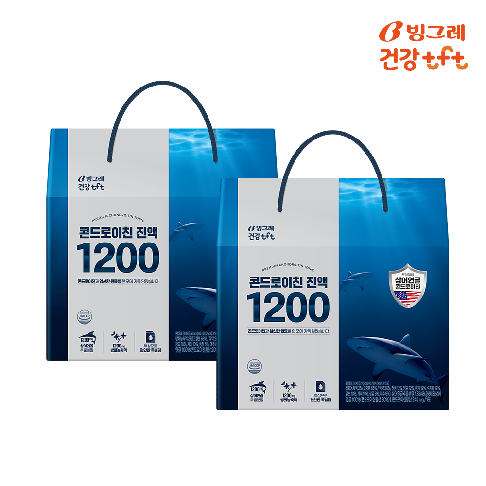 [블프 2+1] 빙그레 콘드로이친 진액 1200 청상어연골 18포, 2개 - 상세 이미지 5
