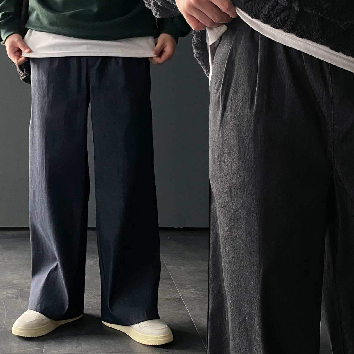 이염없는생지데님 남자생지데님 흑청바지 - 상품 이미지