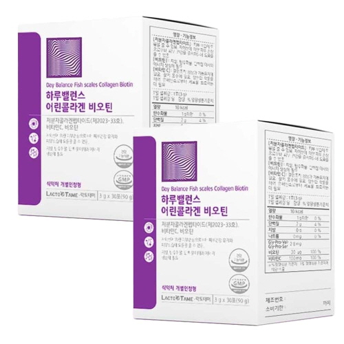 모발콜라겐 저분자 어린콜라겐 펩타이드 초저분자 비오틴 피쉬 마시는가루 30포, 2개