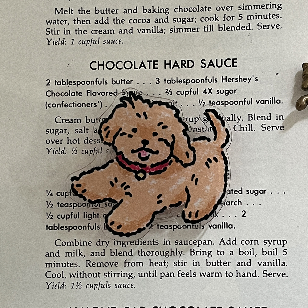vintage puppy 디자인 [아크릴스마트톡] - 상품 이미지