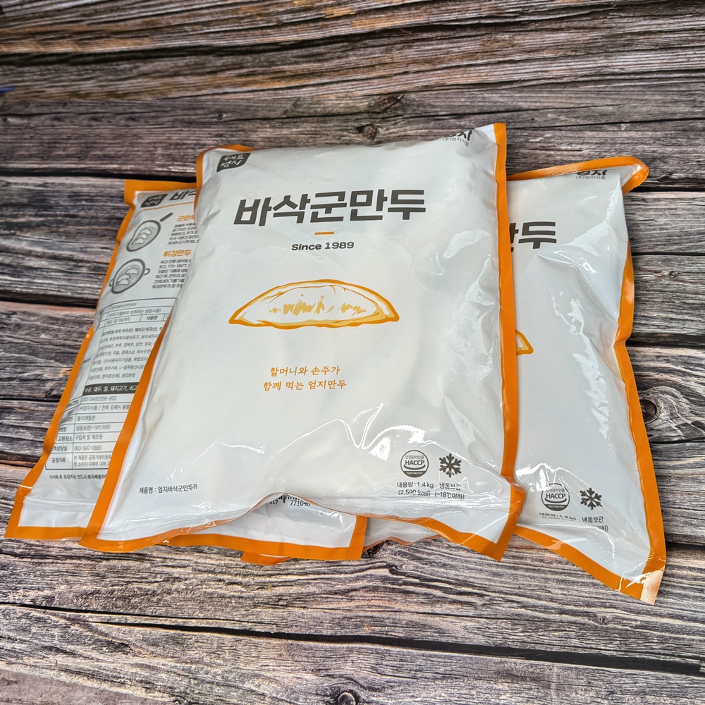 엄지 맛있는 군만두 냉동 튀김만두 업소용 고기, 1.4kg, 1개 - 상세 이미지 4