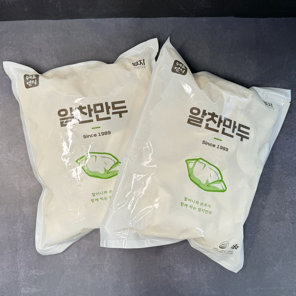 엄지 맛있는 알찬 교자만두 피시방 업소용 냉동만두 고기, 1.35kg, 1개 - 상세 이미지 4