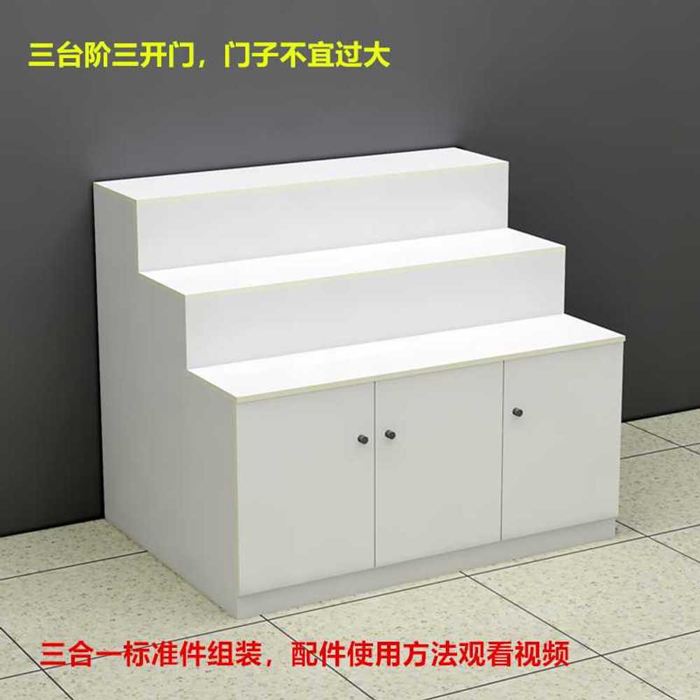 계단식 진열대 디스플레이 가판대 받침대 소품 3단 80x60x100cm - 상세 이미지 3