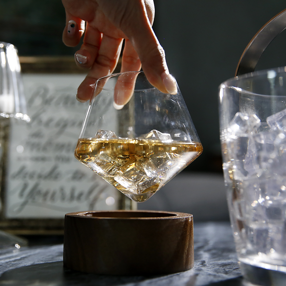 플라라 쉐이크 하이볼 온더락잔 양주잔 언더락잔 에어링 스월링 위스키잔 코스터 세트 라운드