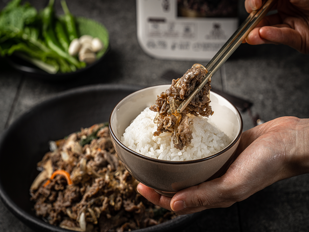채움데이 양념 소불고기 300g 간장불고기 반찬 캠핑 음식 언양 파 - 상세 이미지 3