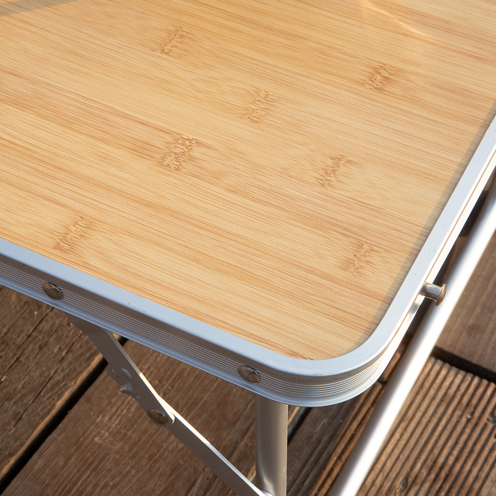 로티캠프 휴대용 원액션 접이식 피크닉 경량 좌식 미니 캠핑 테이블 우드