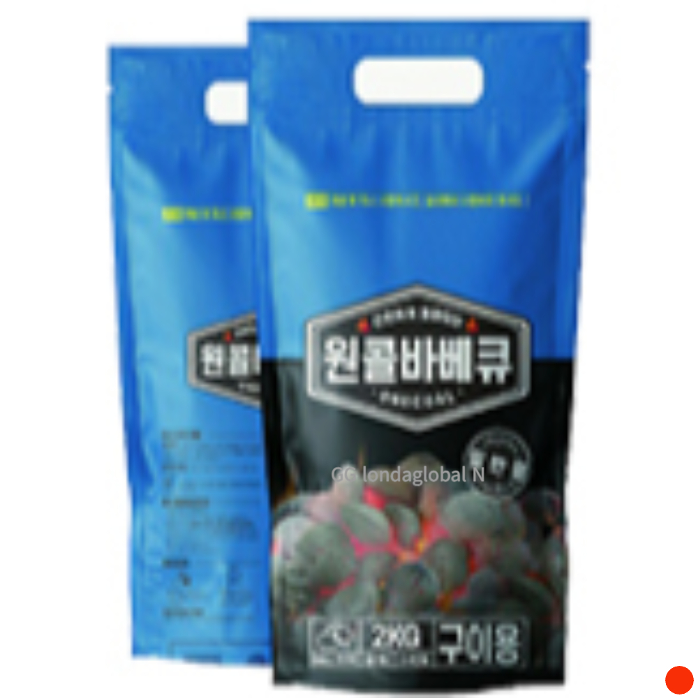 꾸버스 캠핑 야자숯 원콜 오리지널 2kg 바베큐 2개 : 비엔에스토어