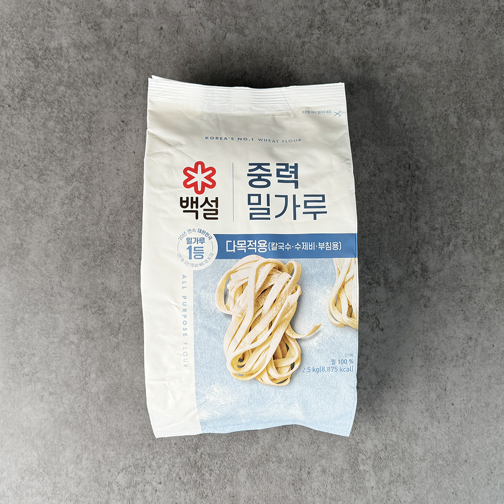 CJ 제일제당 백설 중력밀가루 중력분 업소용 2.5kg, 1개 - 메인 이미지
