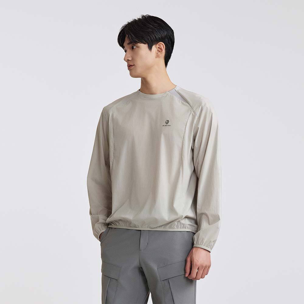 블랙야크 남성 바람막이 티셔츠 간절기 방풍 등산 윈드테이커 우븐 라운드티 이미지 6