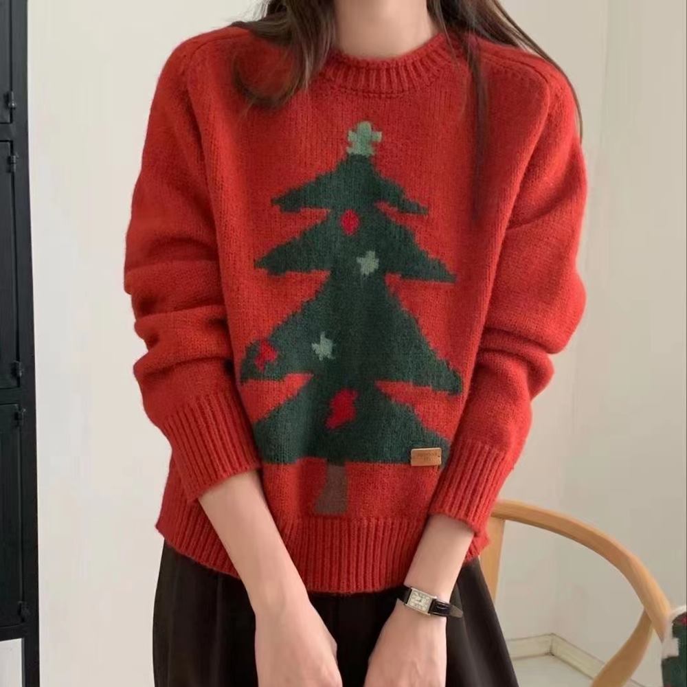 크리스마스 트리니트 드레스코드 겨울 스웨터 연말 파티룩 교회 단체복 선물