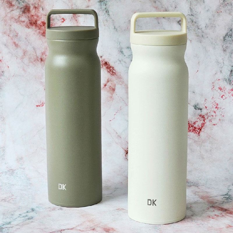 각인텀블러 DK손잡이텀블러 780ml 아이보리 카키 휴대용가방 보온물병 - 상세 이미지 2