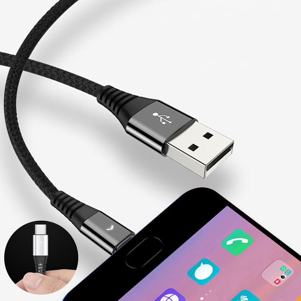 c타입 1.2m 초고속 충전 케이블 충전기 usb 핸드폰 a to c - 상세 이미지 2