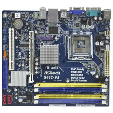 애즈락 [해외]ASRock 코어 2 쿼드/인텔 G41/ DDR2&DDR3/ A&V&L/MATX 마더보드 G41C-VS