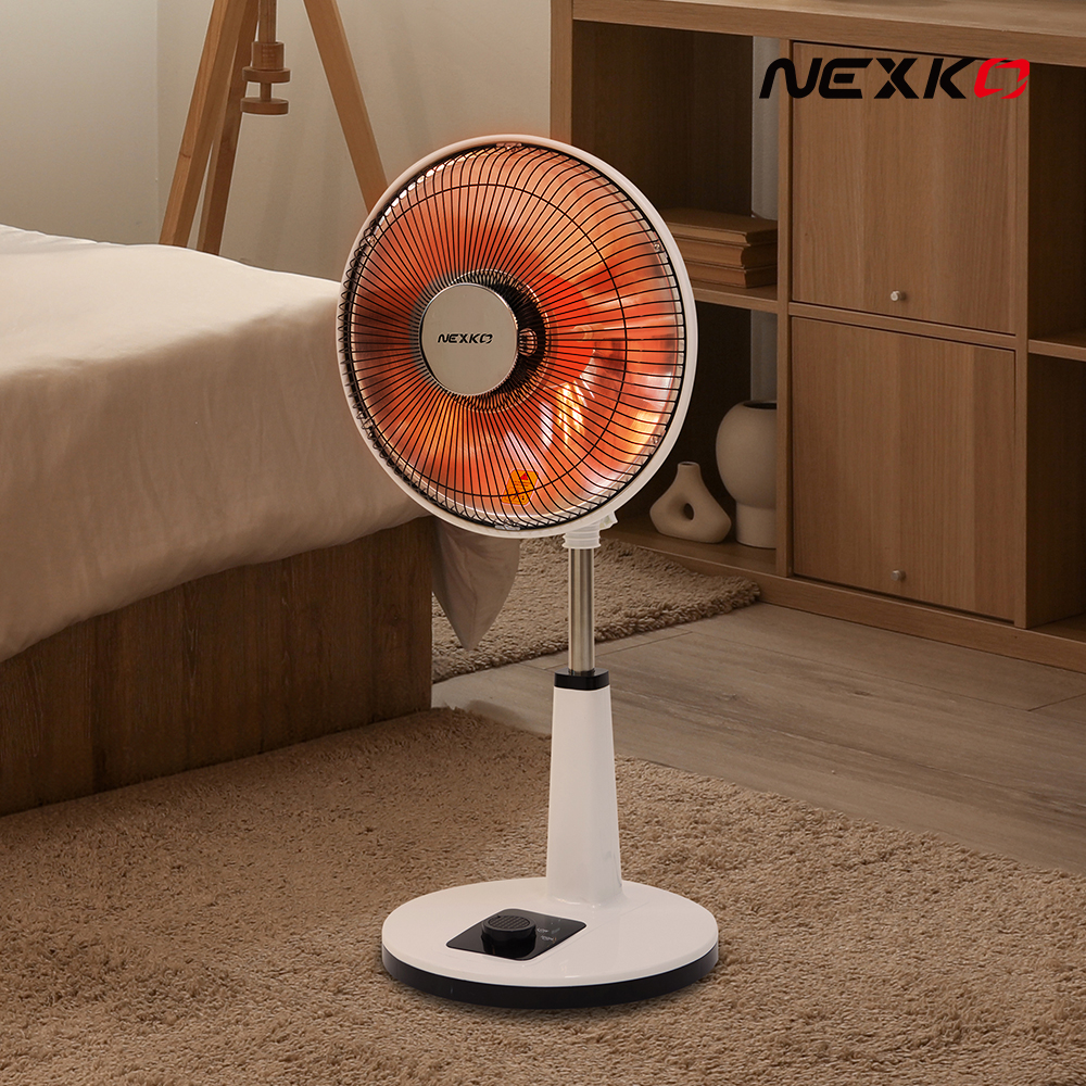 [25년형] 넥스코 선풍기형 전기히터 난로 난방기 온열기 가정용 사무실 업소용 스탠드형 35cm NKH-S800HL