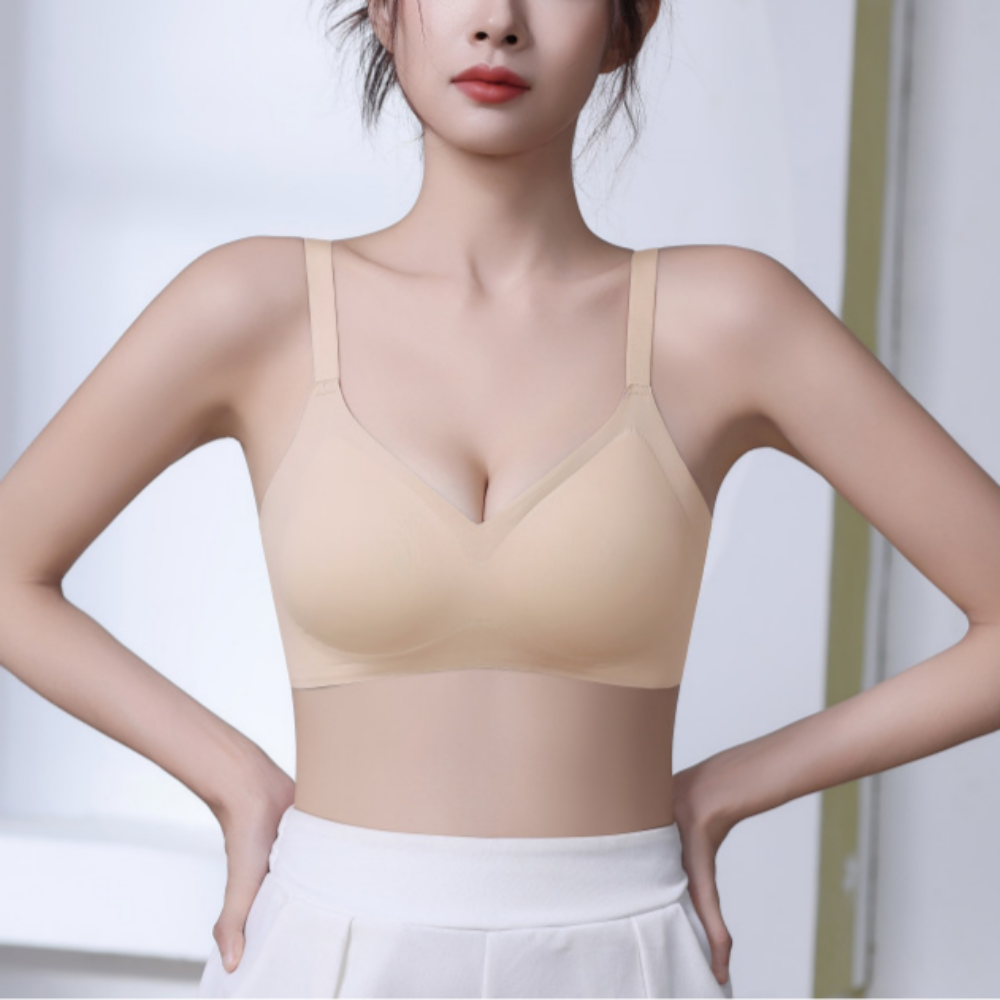 가슴처짐브라 일체형 손바닥패드 작은 벌어진 가슴모아주는 심리스 70A 70C - 상세 이미지 2