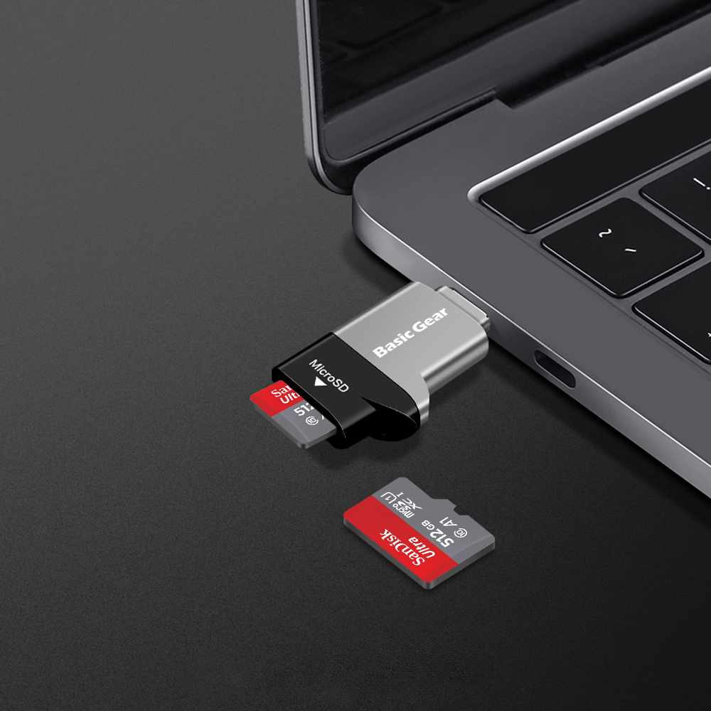 C타입 USB 3.2 OTG 마이크로 SD카드리더기