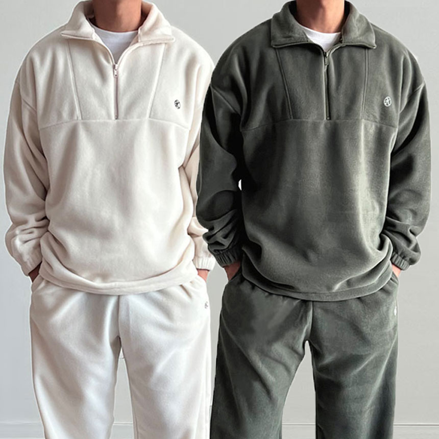 남자후리스세트 남성기모셋업 플리스셋업 제품 이미지