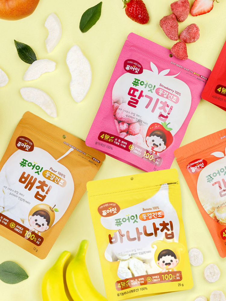퓨어잇 유기농 아이 간식 롱스틱 6봉 외 10종 떡뻥 과일 칩 아기 유아 과자