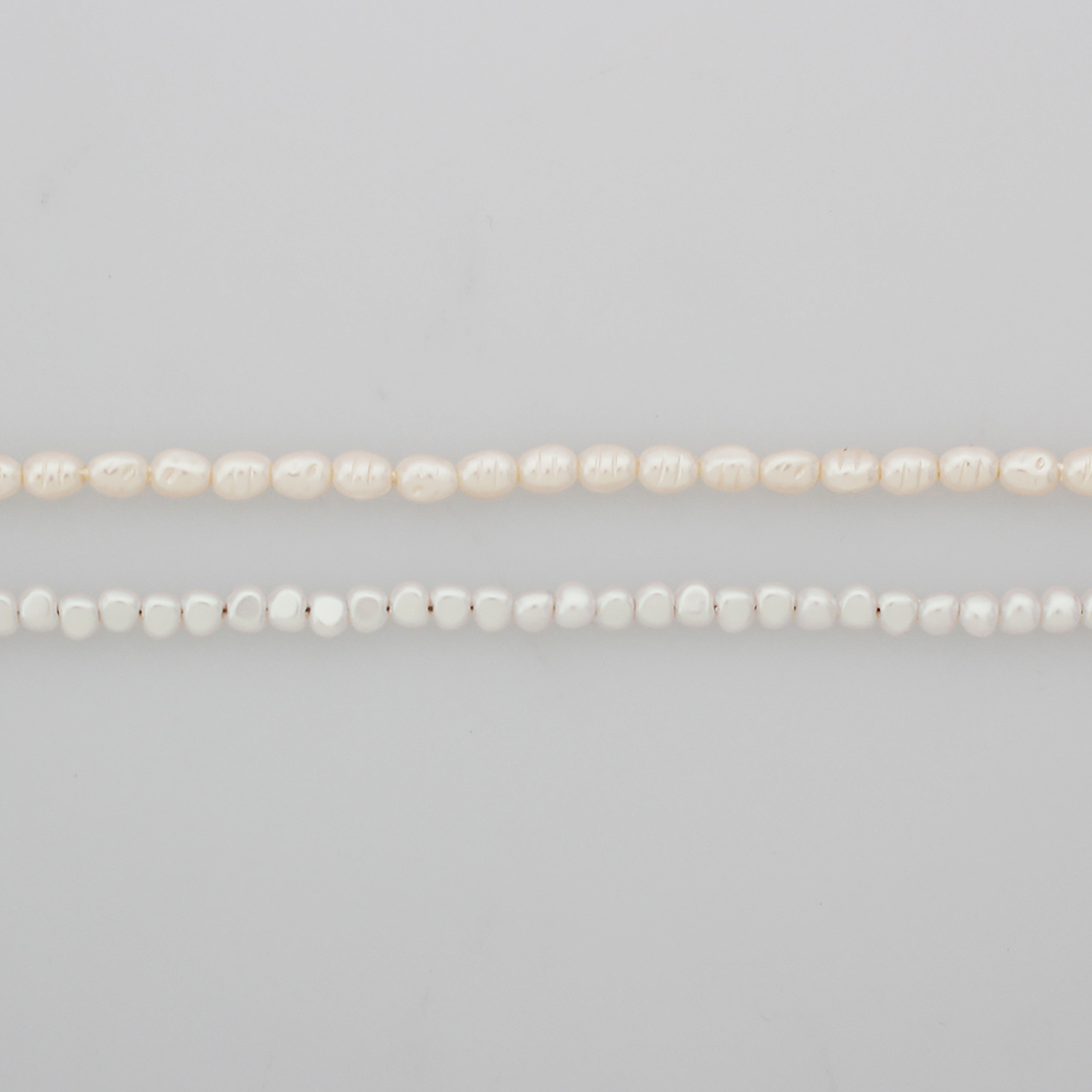 3mm 5mm 쌀알 밥풀 진주 목걸이 이미지 6