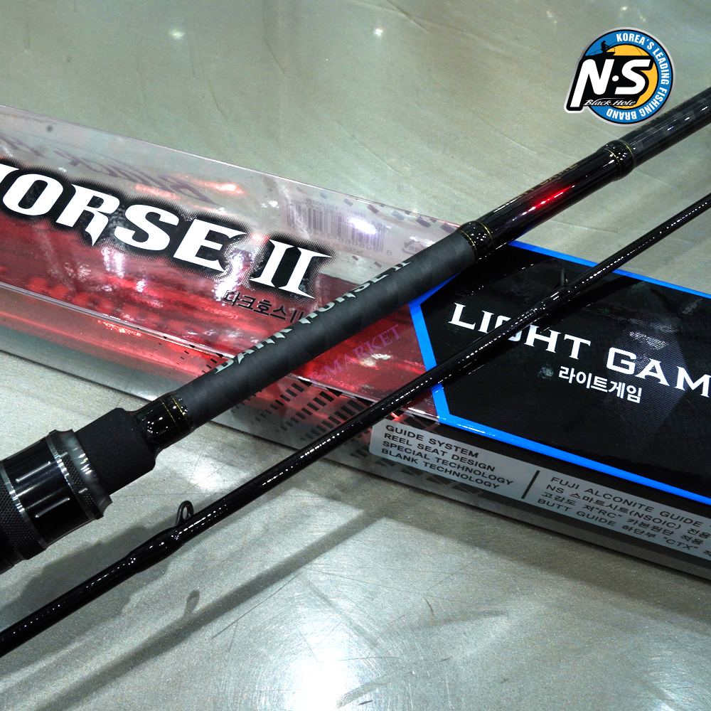 NS 다크호스2 라이트게임 광어다운샷 외수질 타이라바 낚시대 B-632RL