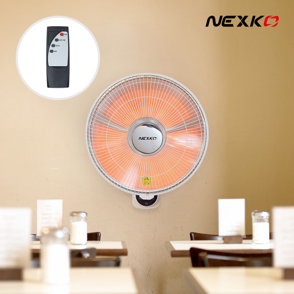 [26년형] 넥스코 선풍기형 전기히터 난로 난방기 온열기 가정용 사무실 업소용 스탠드형 61cm NKH-S2400HL