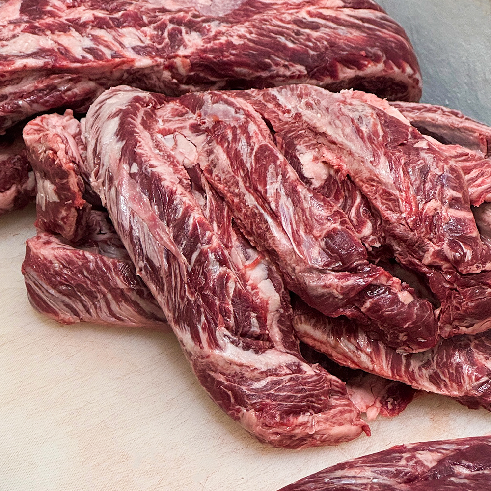 투뿔한우 통 갈비살 양지 꽃등심 채끝 캠핑고기 소고기구이 마장동 - 상세 이미지 2