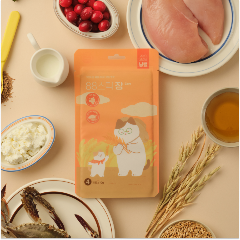 냥쌤 88스틱 고양이츄르 영양 간식 닭가슴살 참치츄르 10g X 4팩