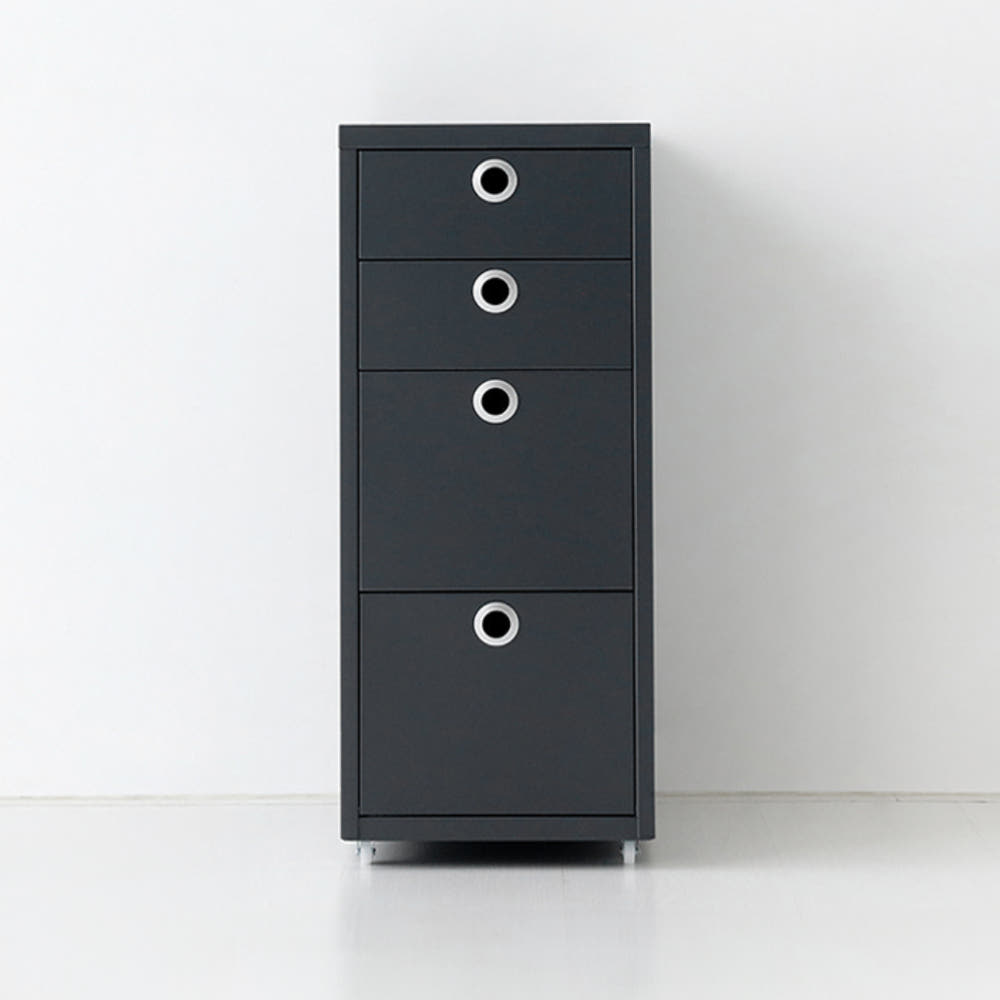 MKB 서랍장 2.2단 280x410x685mm, 2.2단, 다크그레이 9919.2684 - 메인 이미지